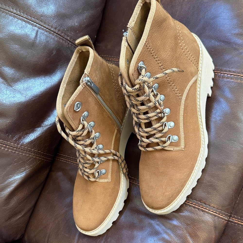 Tan Suede  Boots